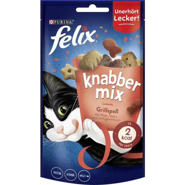 Knabber Mix Leckerlis Grillspaß mit Rind-, Huhn- & Lachsgeschmack