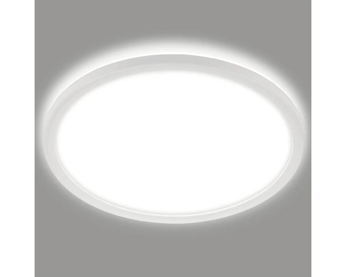 LED plafondlamp IP44 19W 2400 lm 4000 K HxØ 3,5x29 cm Slank wit + Backlight Effect
