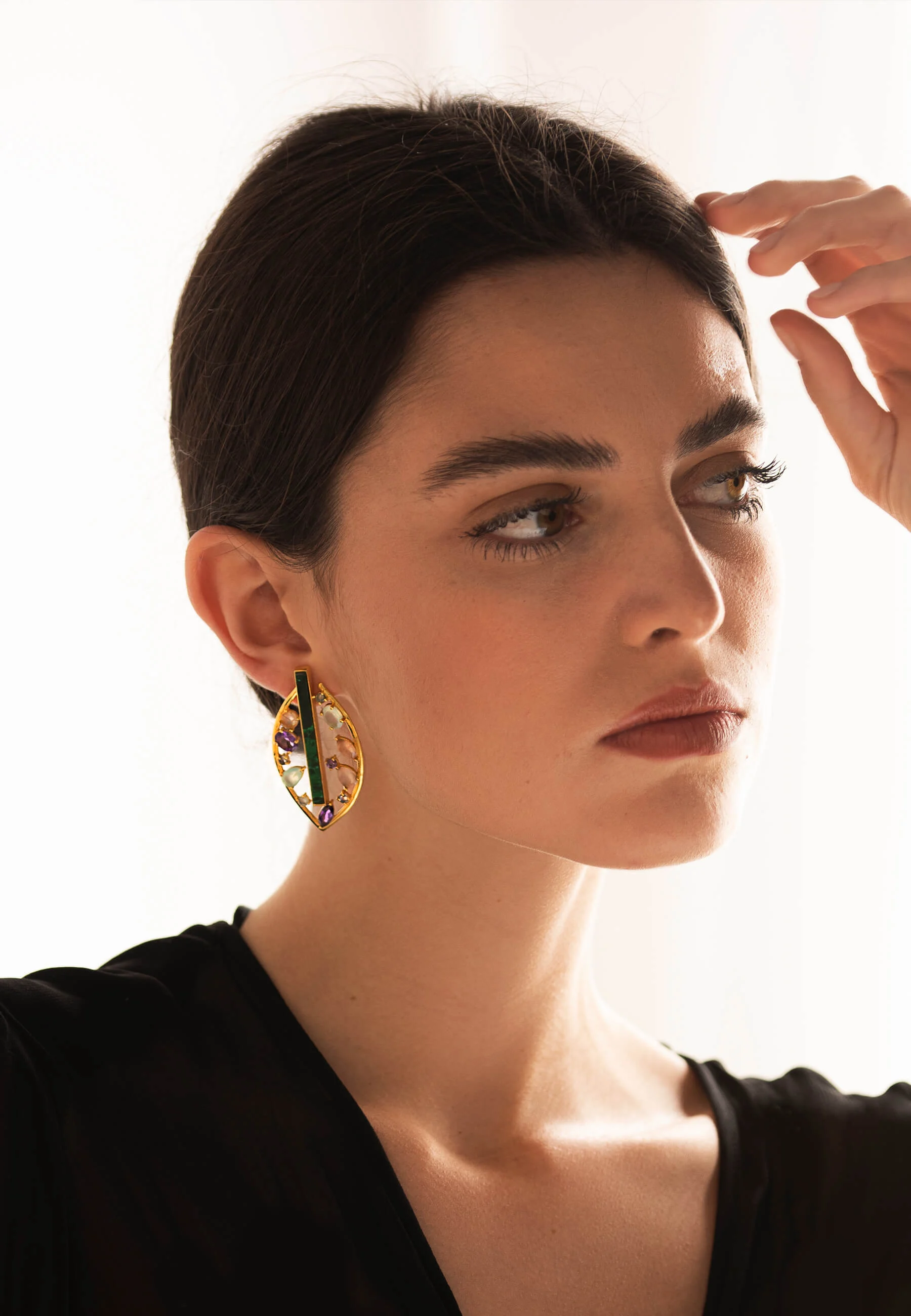 SERENDIPITY - Boucles d'oreilles en pierre naturelle | Multicolore