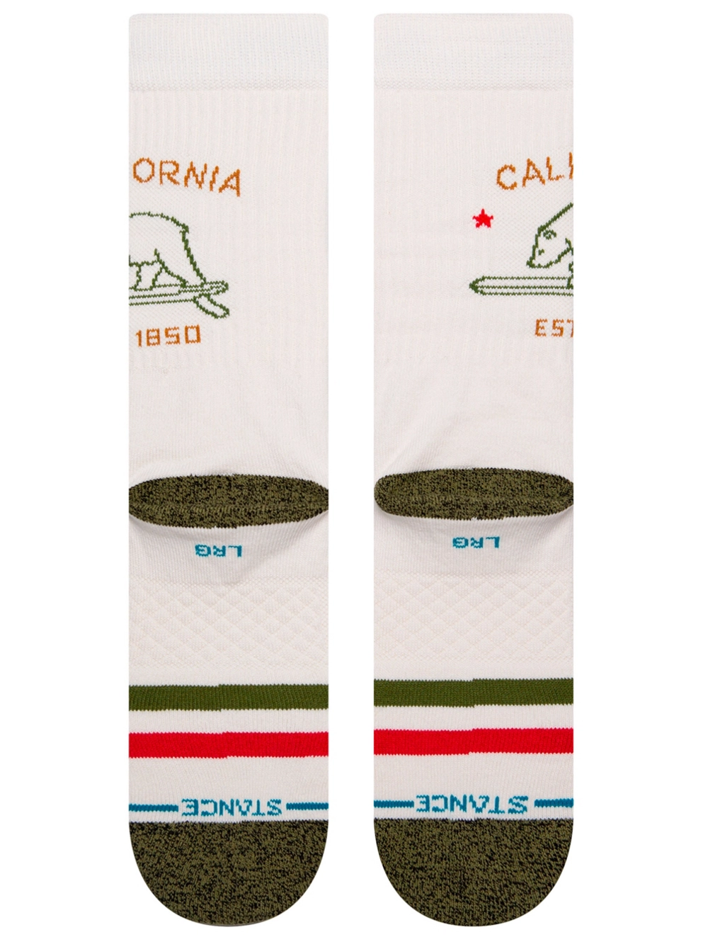 Stance California Republic 2 Socks offwhite