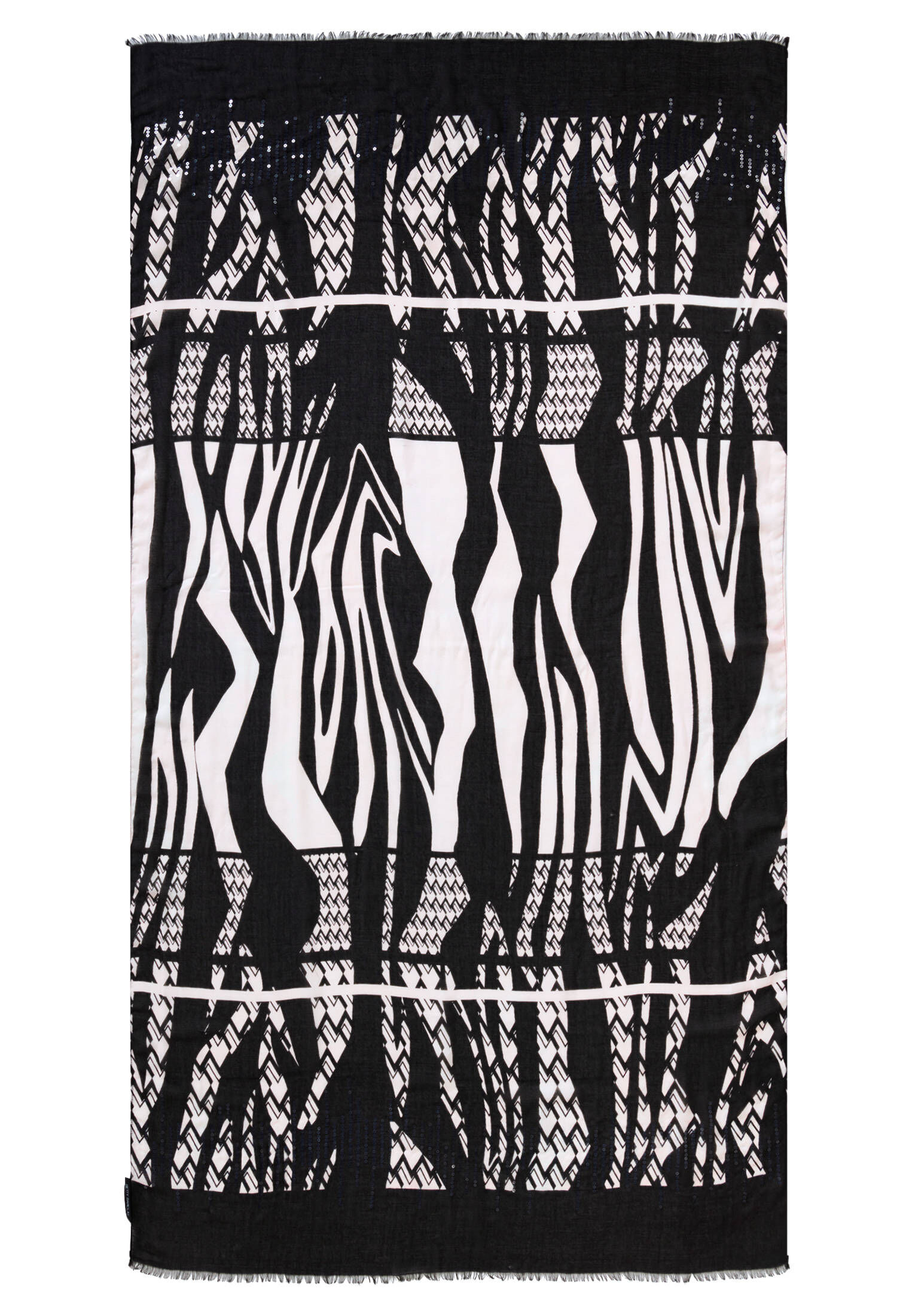 Betty Barclay| Damen Fransenschal mit Pailletten