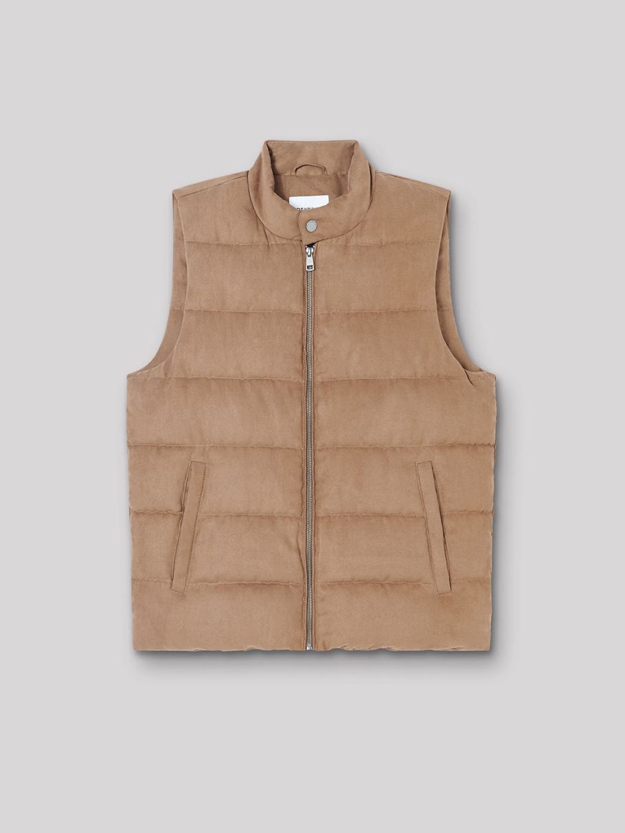 Gilet sans manches col montant