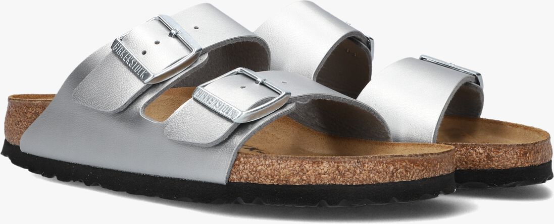 BIRKENSTOCK zilveren birkenstock slippers arizona dames