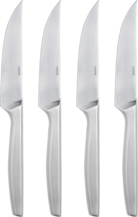 Gense Living Steakkniv Norm 4 stk. Mat 18/10 stål Mat stål
