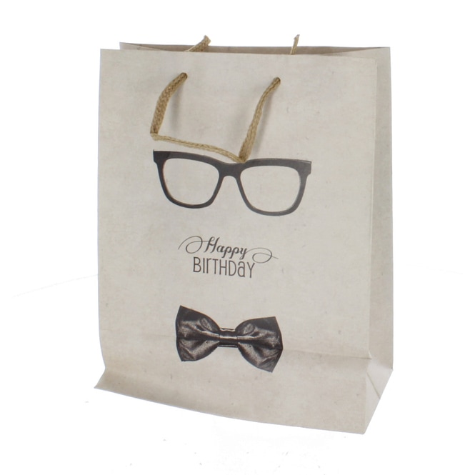 Geschenktasche Happy Birthday - ca. 17,5 x 9,5 x 22,5 cm