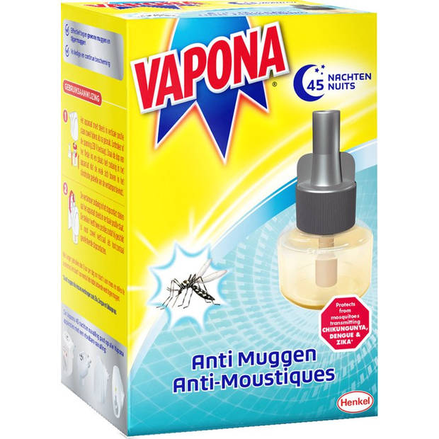Vapona Insecten Bestrijding - Anti Mug Stekker Navulling