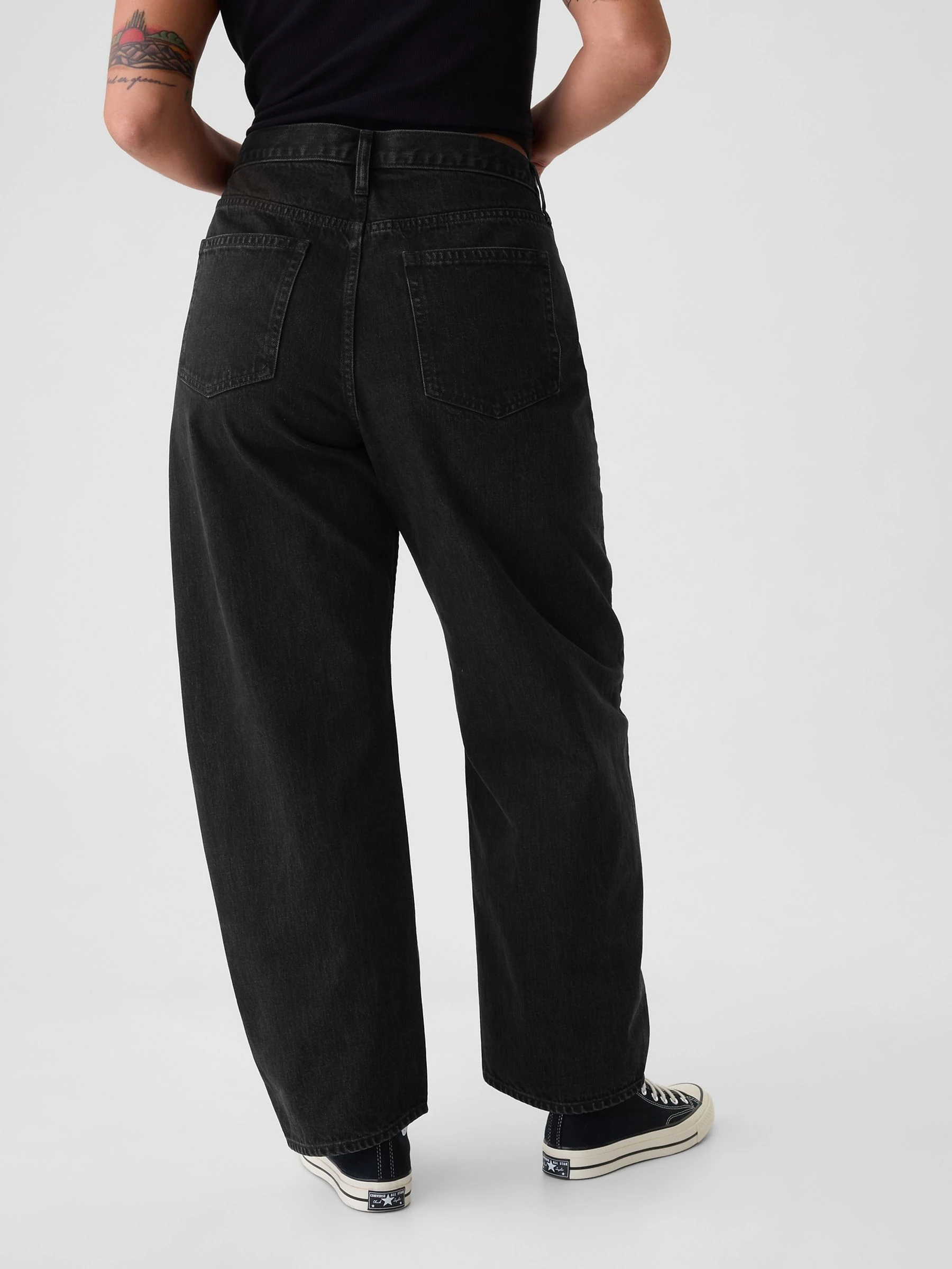 Gap jeans met hoge taille en toelopende pijpen