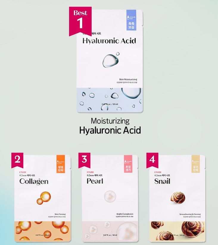 ETUDE - 0.2 Therapie Luchtmasker Vernieuwing - 10 Types