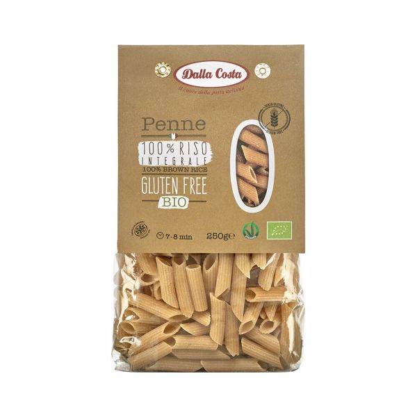 Dalla Costa Penne de Arroz Integral S/ Glúten Bio 250g