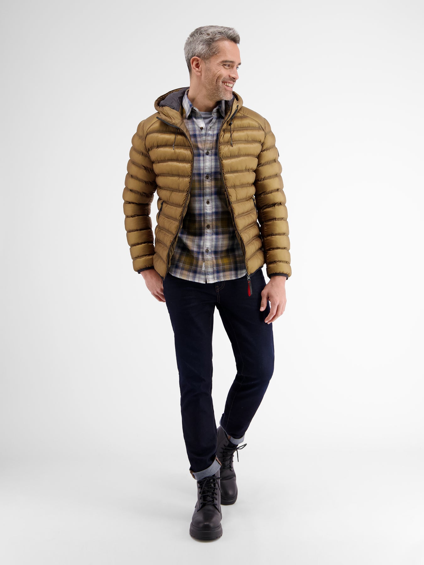 Steppblouson mit Kapuze
