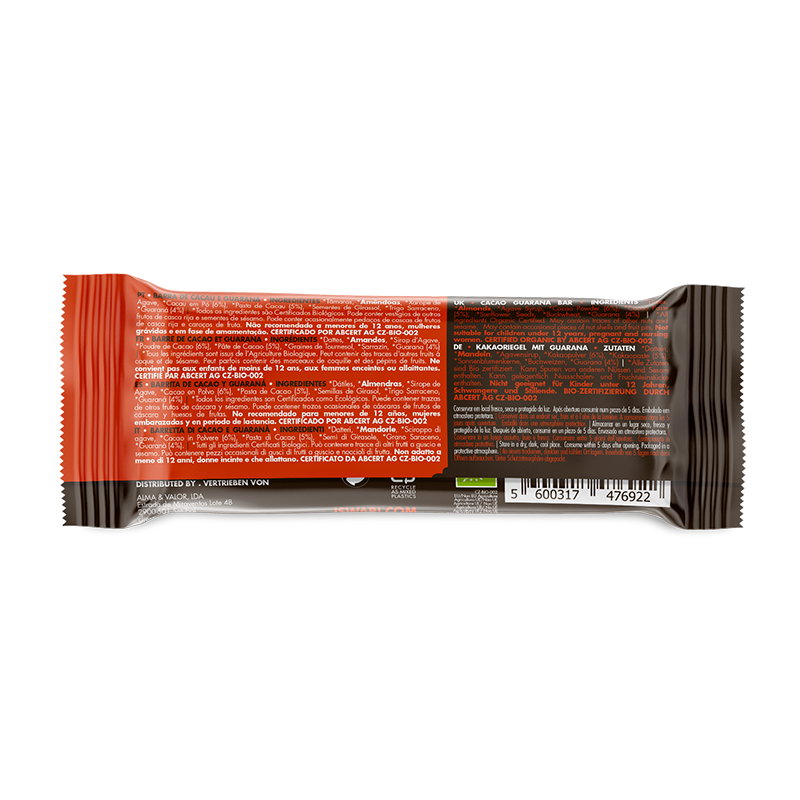 ISWARI Energy Bar Kakao & Guarana BIO 35 g