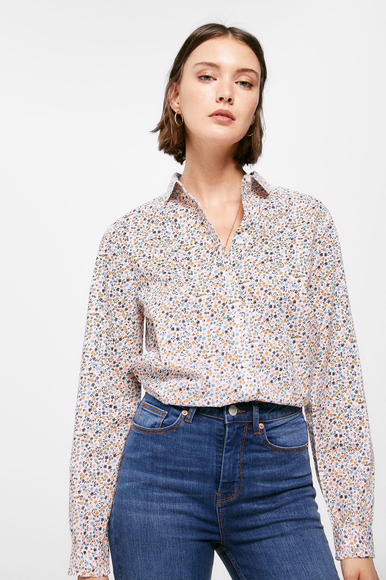 Blusa Liberty com estampa floral
