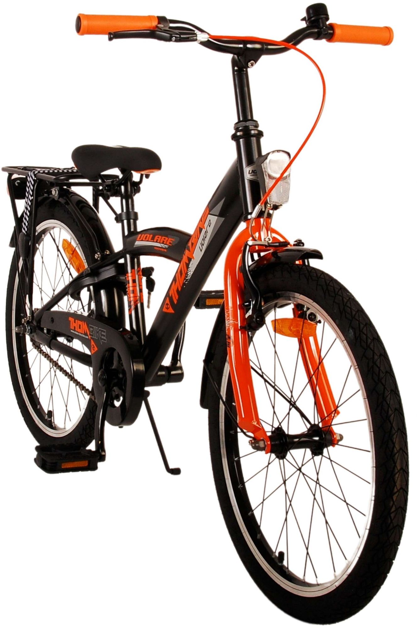 TPFSports Thombike Kinderfahrrad - Jungen - 20 Zoll - Rücktritt + Handbremsen - Schwarz/Grün