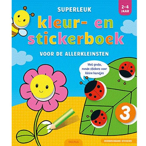 Uitgeverij deltas kleur- en stickerboek voor de allerkleinsten