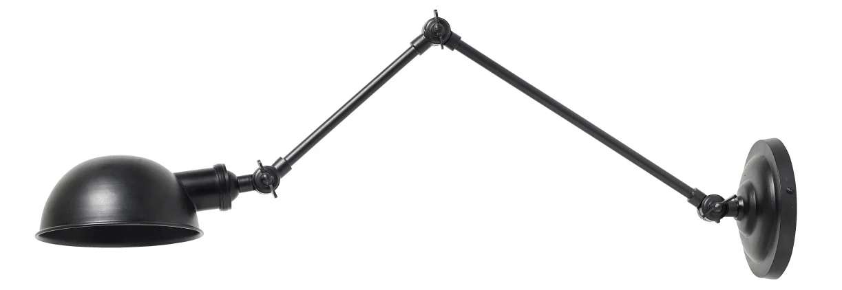 Nordal  Aura væglampe, sort - L71 cm.