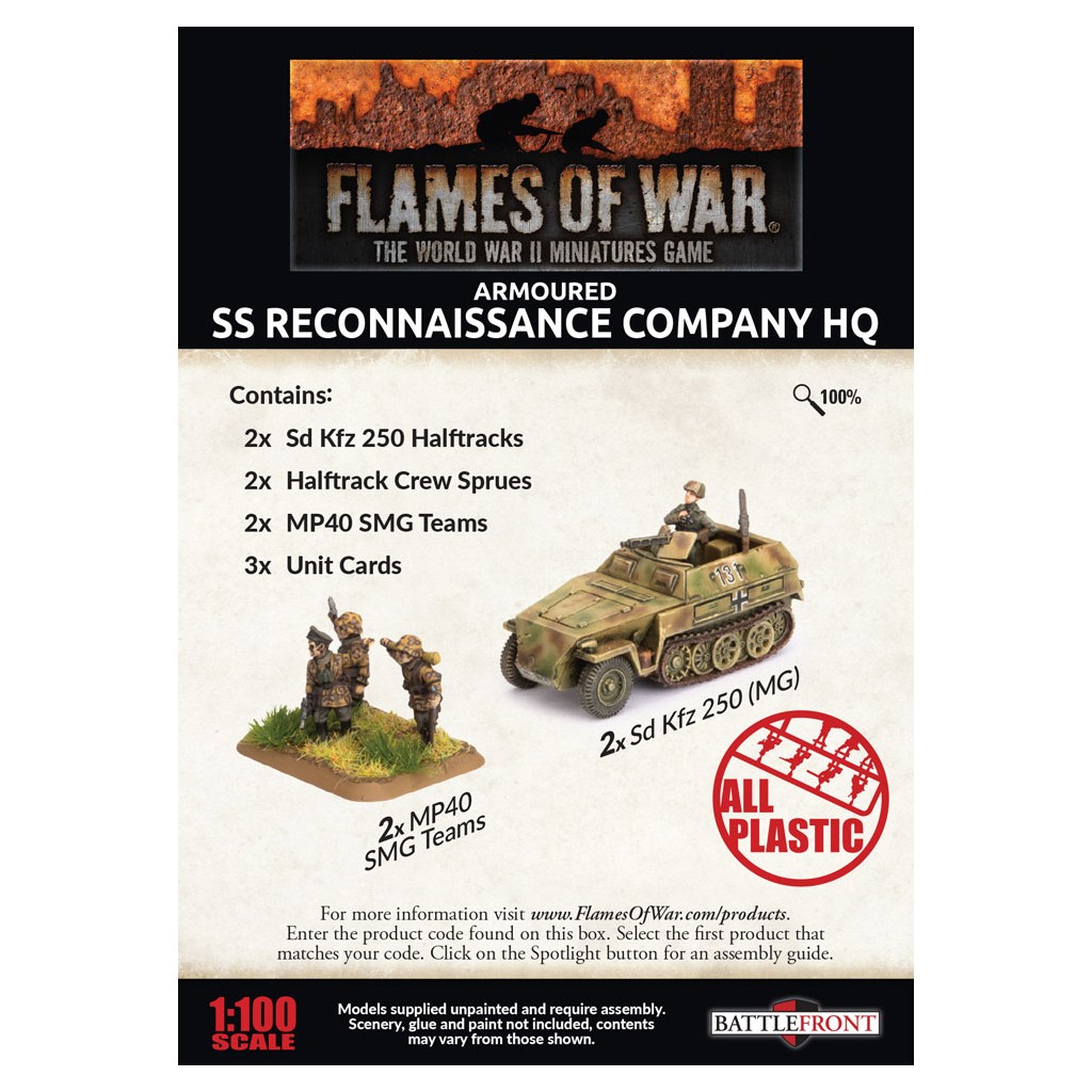 Flames of War - SS Reconaissance Company HQ
