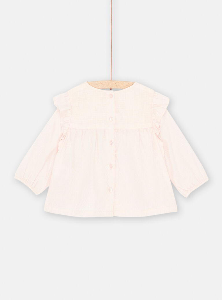 Chemisier rose bébé fille