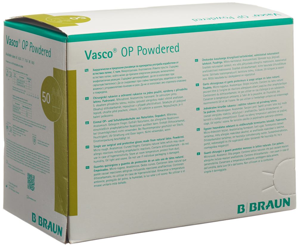 VASCO OP Powdered<br>50 Paar, Gr7
