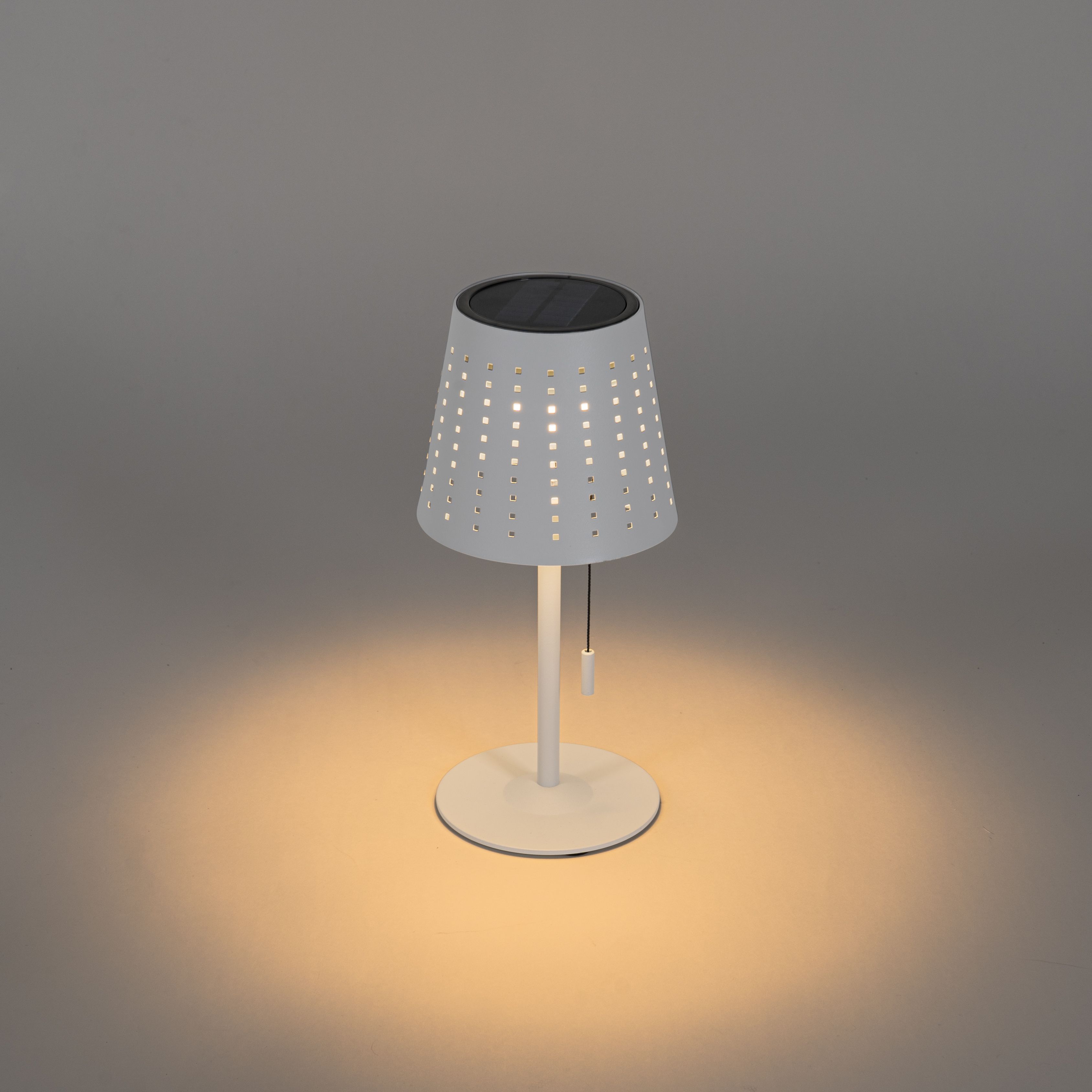 Set van 2 tafellampen wit incl. LED 3-staps dimbaar oplaadbaar en solar - Ferre