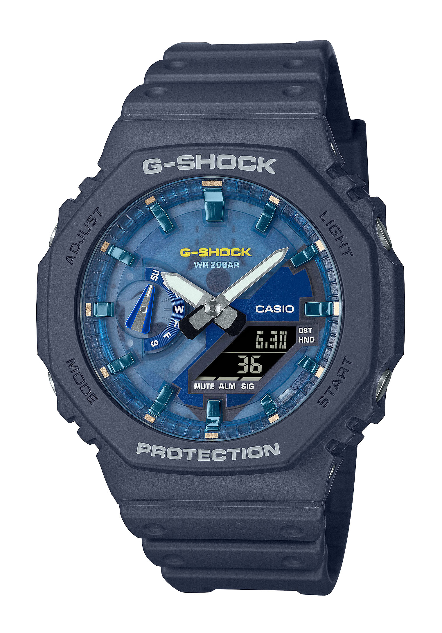 Casio G-SHOCK GA2100 Blau GA-2100AS-2AER
