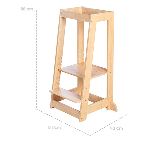 roba Lernturm nach Montessori, Bambus naturfarben