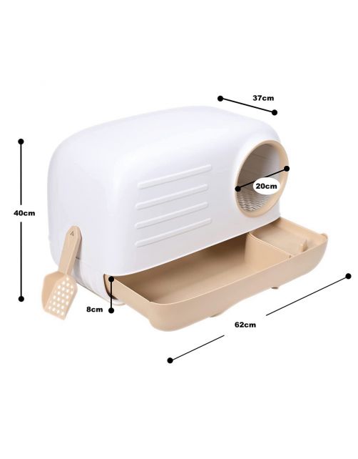 Petlux Retro Kattenbak 60x36x42 cm - Kattentoilet
