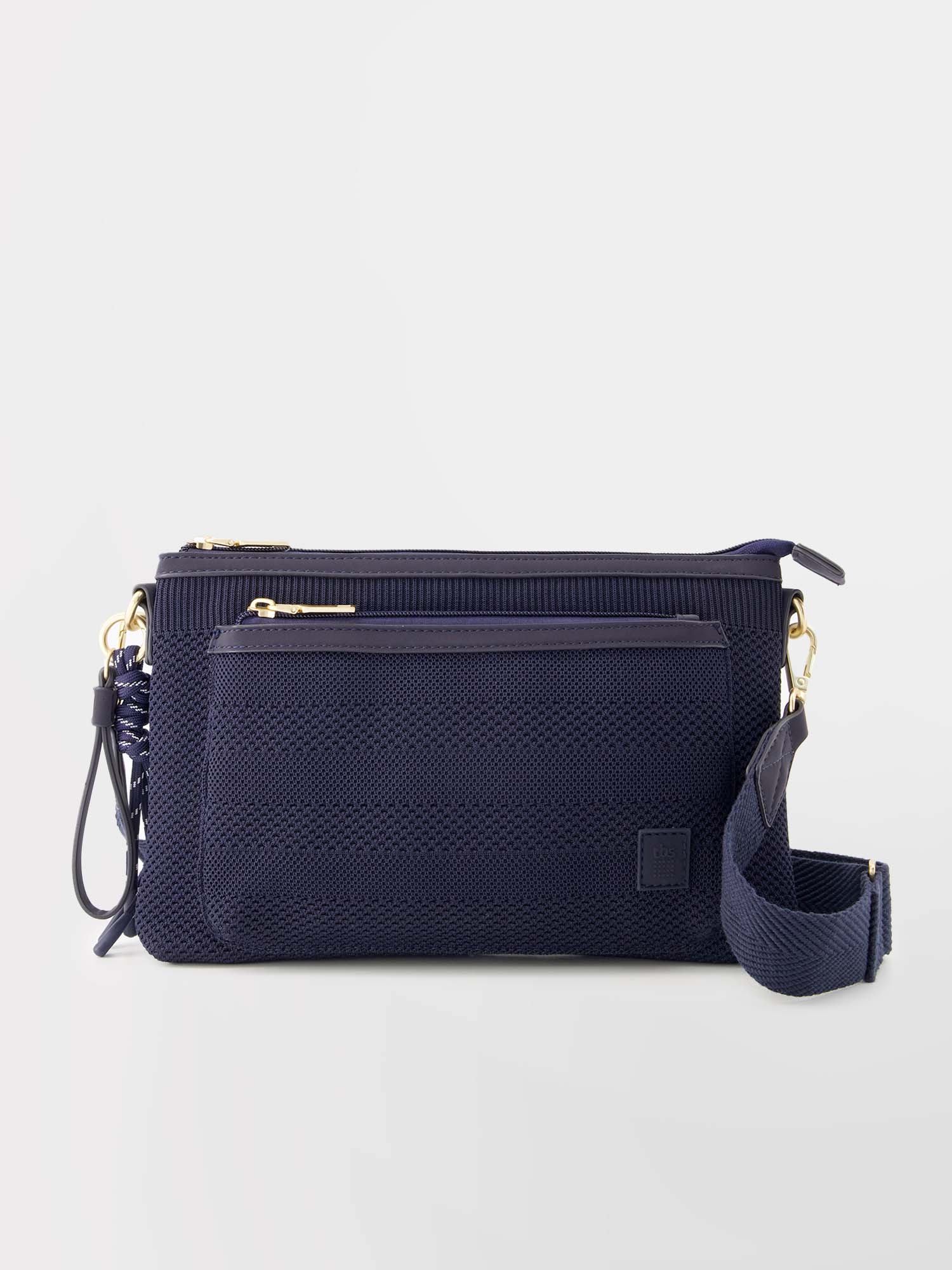 Sac Bandoulière Femme Knit Recyclé Marine