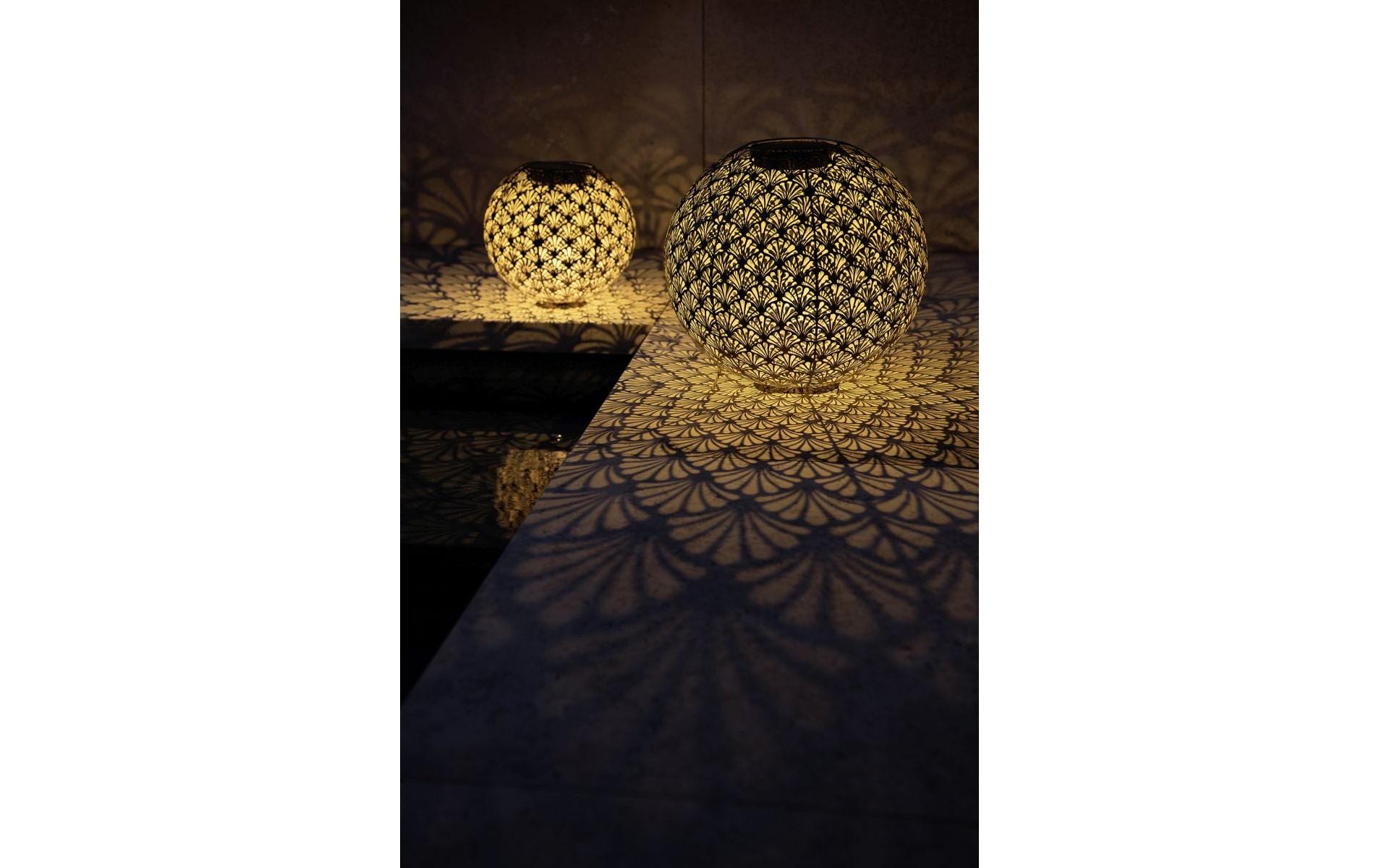 Windlicht Solar Antic Ball Santana Ø 30 cm, AnthrazitSolarleuchte zum Aufstellen