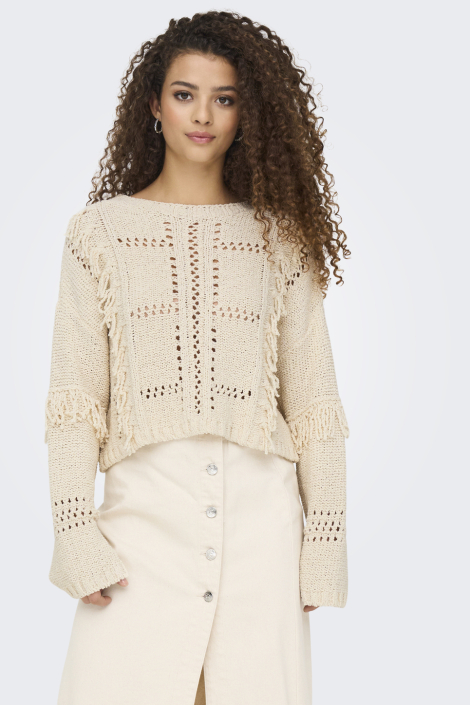 Only beige dames trui