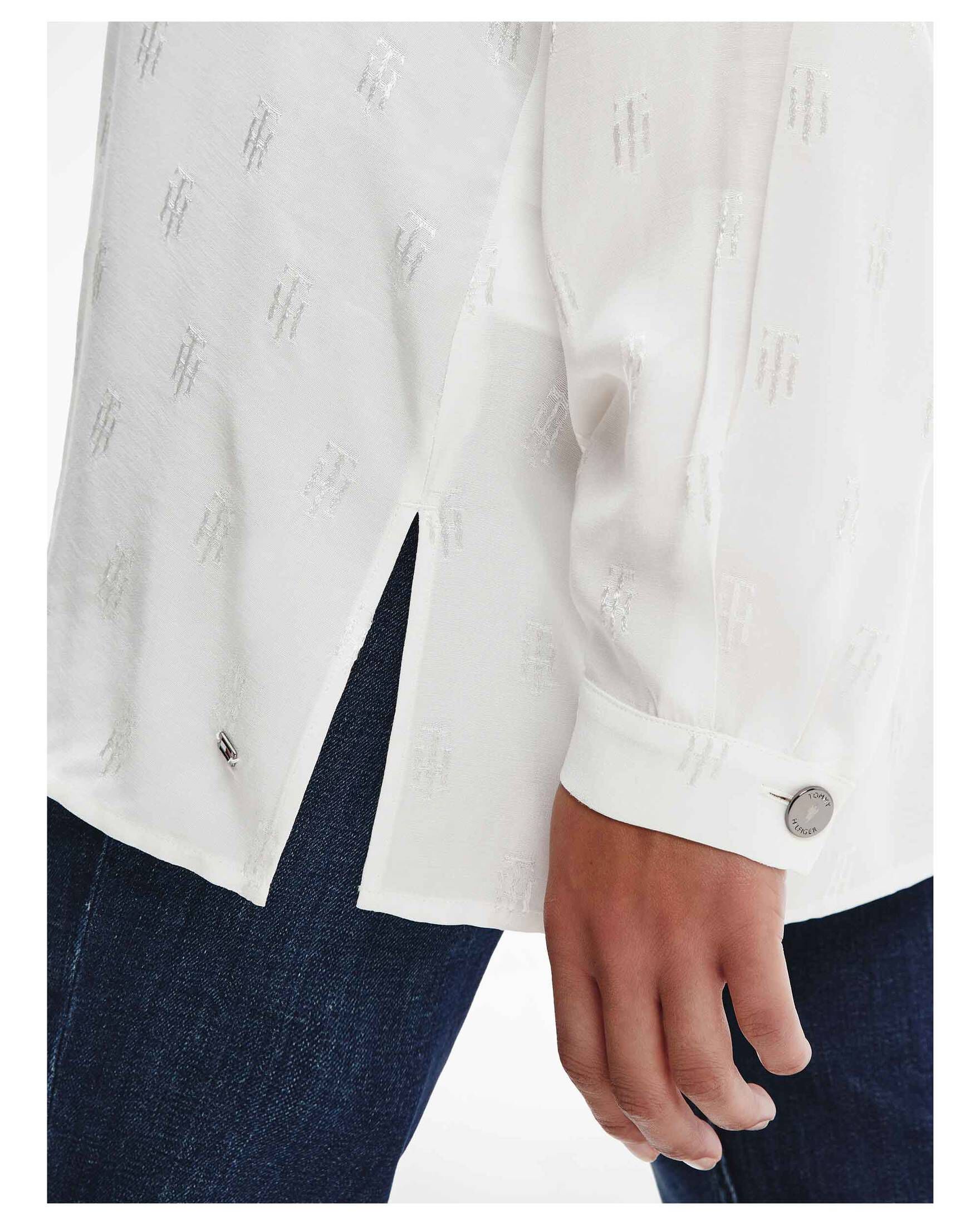 Tommy Hilfiger| Damen Schluppenbluse JACQUARD TIE