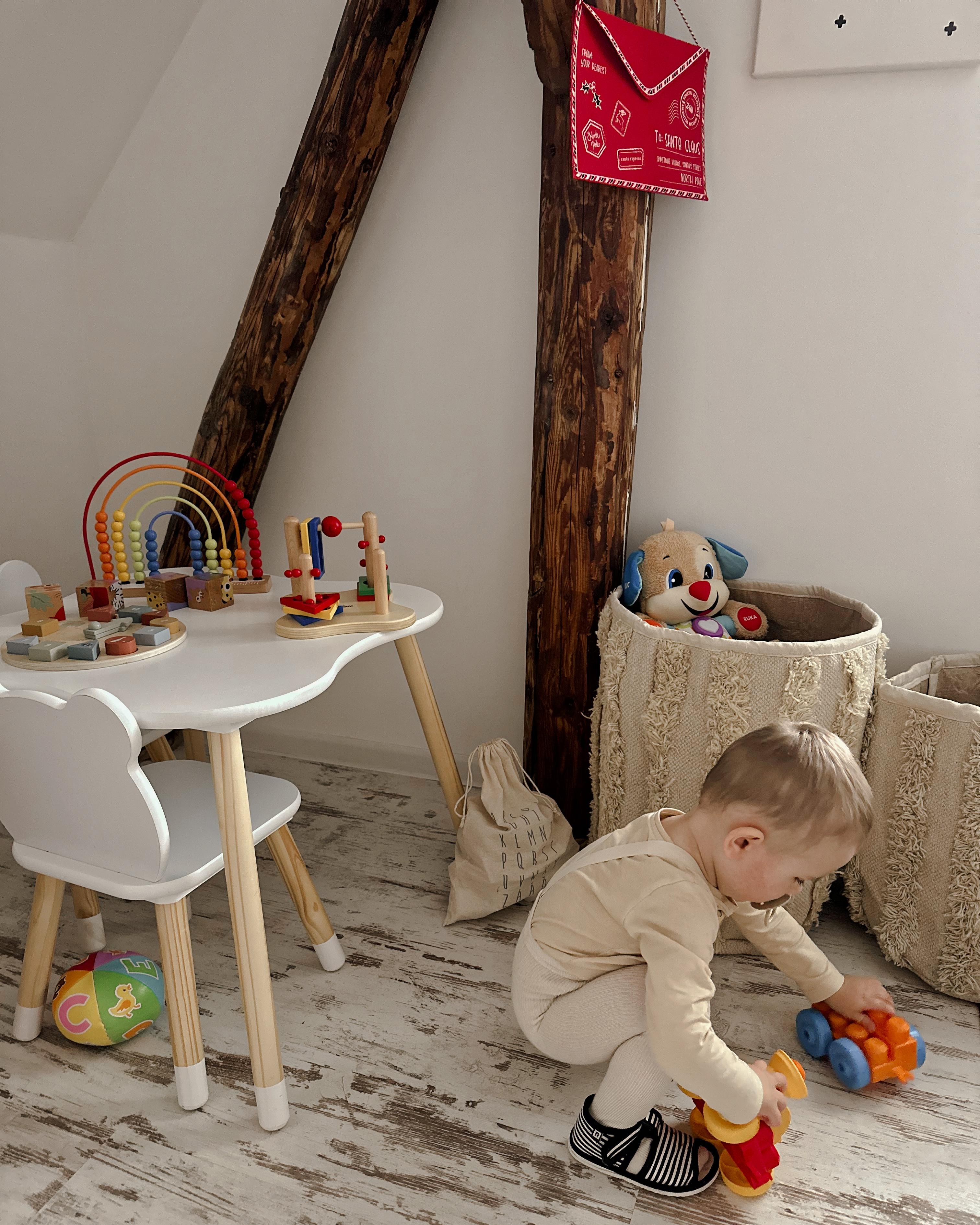 Set van 2 manden KAKKI Katoen Beige
