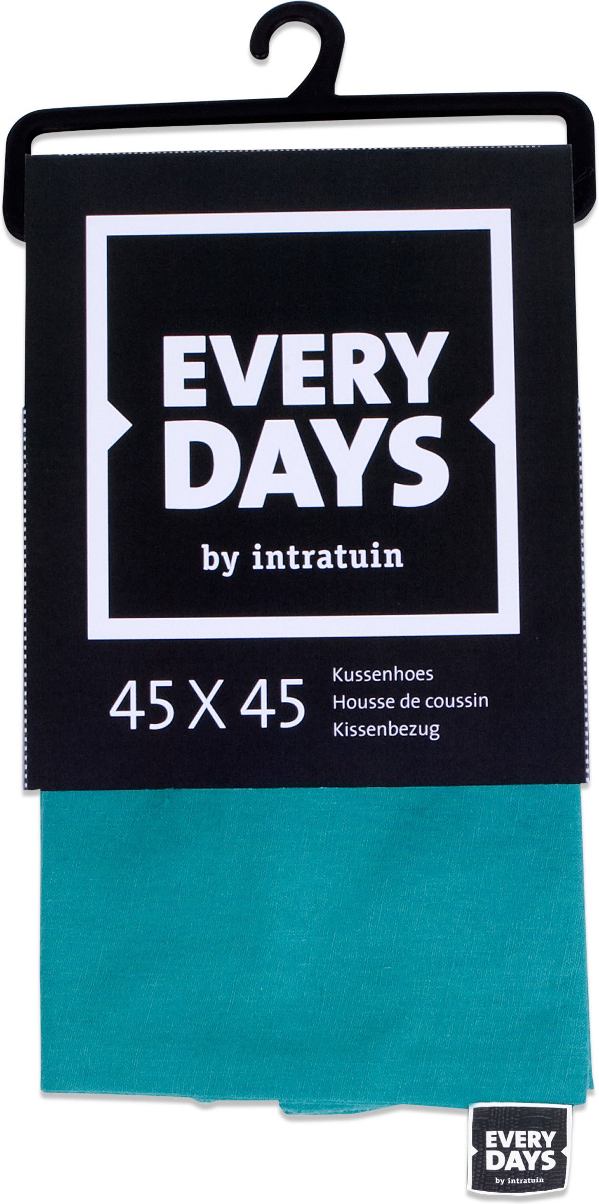 Everydays kussenhoes Katoen groen 45 x 45 cm