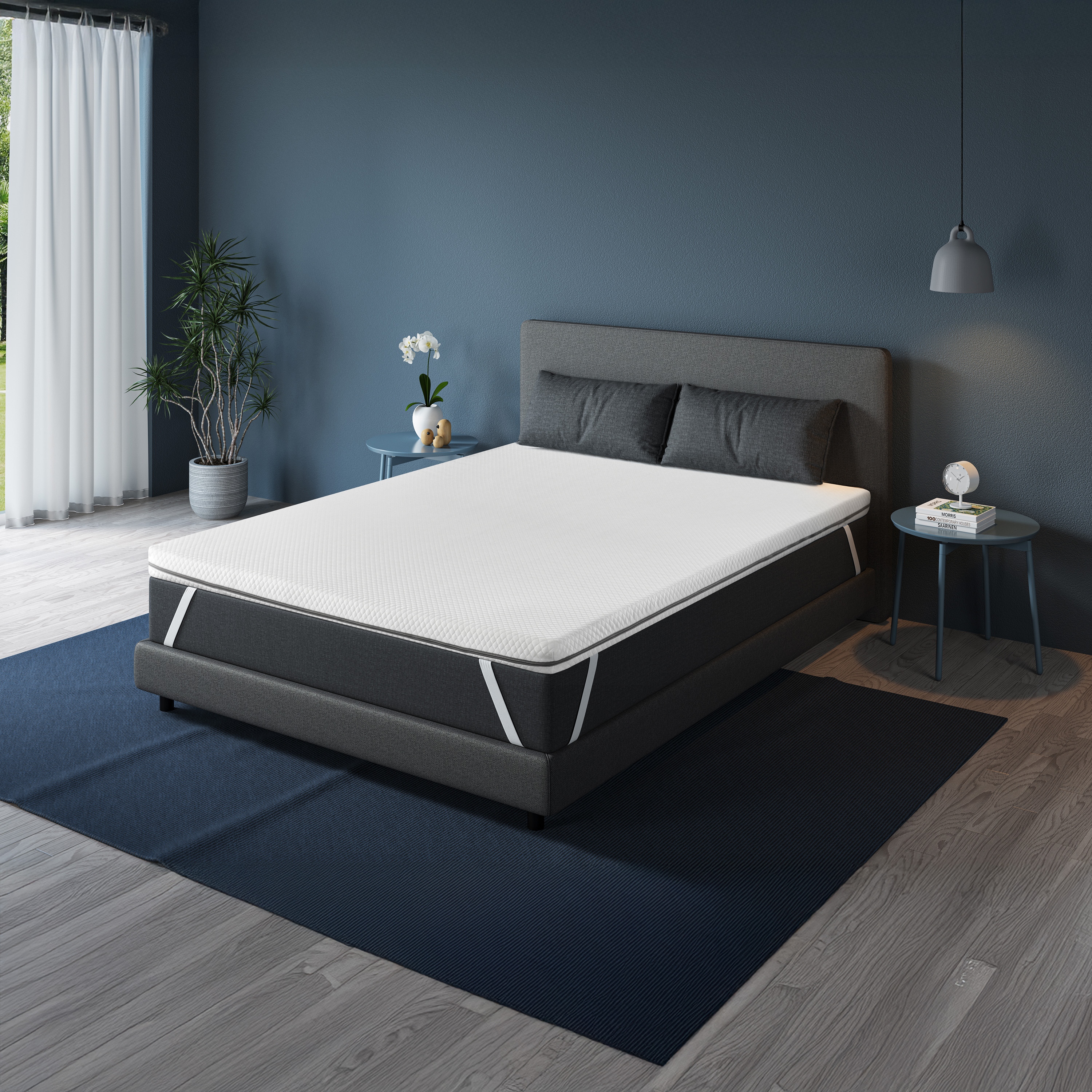Topper Matratzenauflage wasserdicht doppelseitig 160 x 200 cm