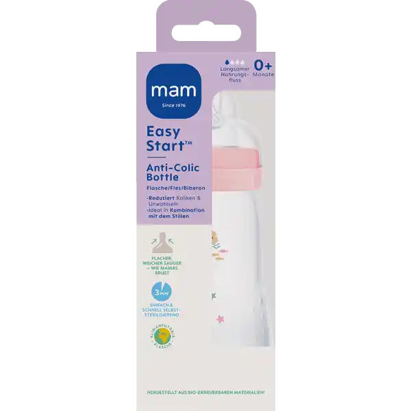 Babyflasche Easy Start Anti-Colic 260 ml, 0+ rose