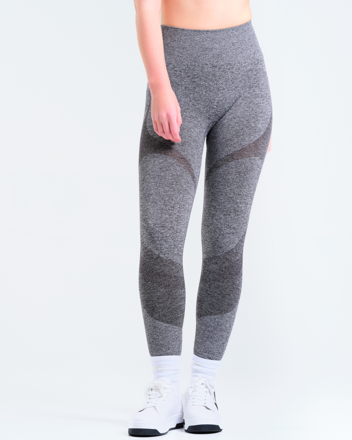 LEVITY Solar Seamless Tights Dark Grey Marl