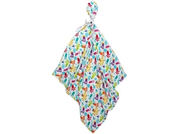 Texpol Bambus muslin swaddle 30x30 cm blekksprut (TEX000174)