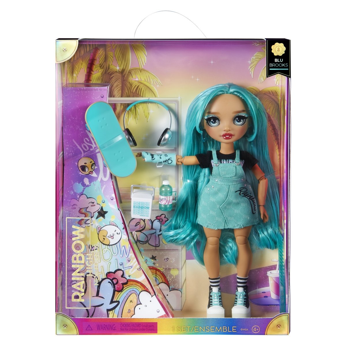 Rainbow High poupée New friends Blu Brooks