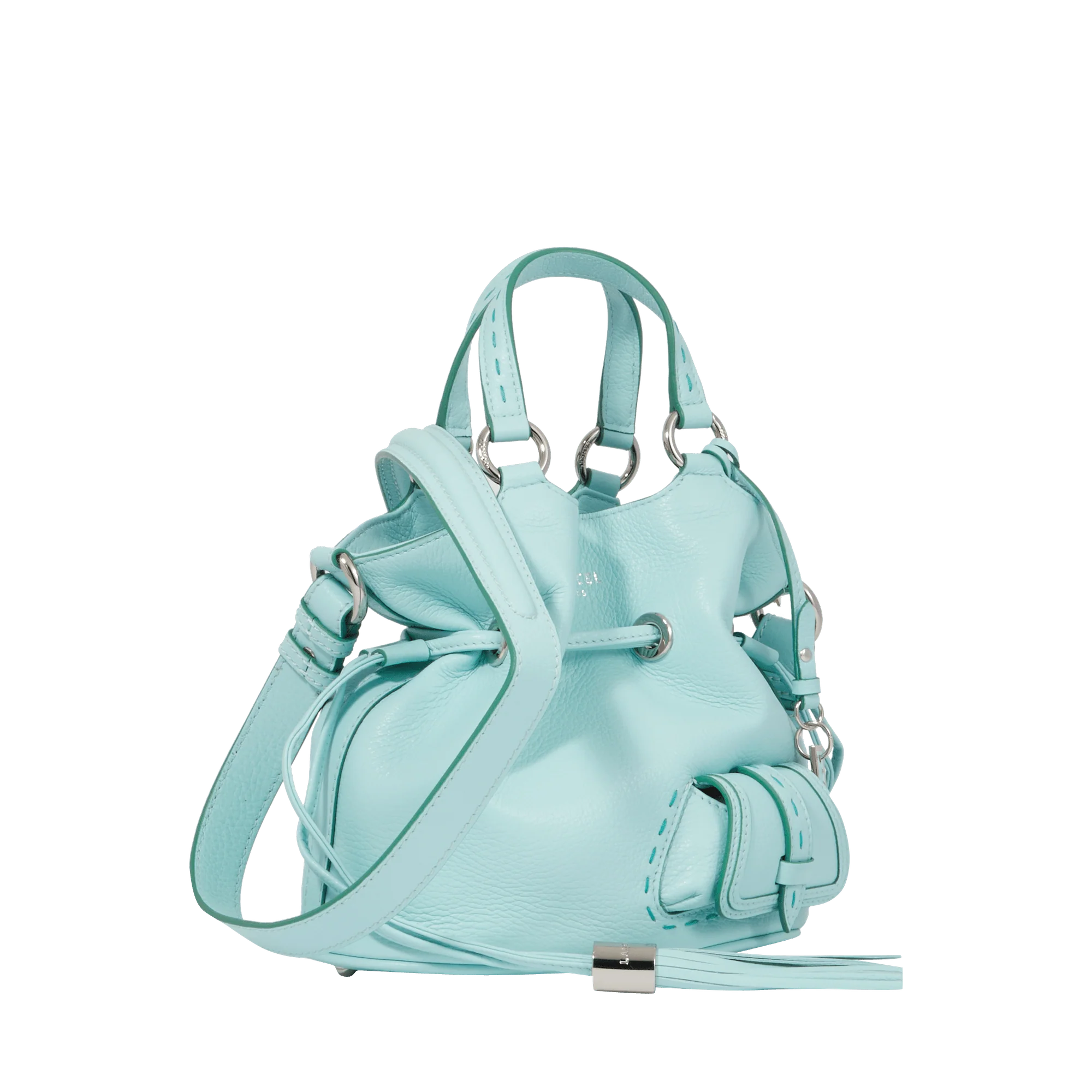 S bucket bag Premier Flirt de Lancel-Menthe/Emeraude