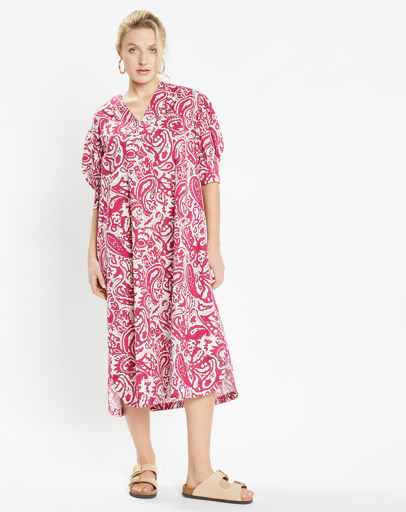 Jodhpur Robe Pipo imprimée rose