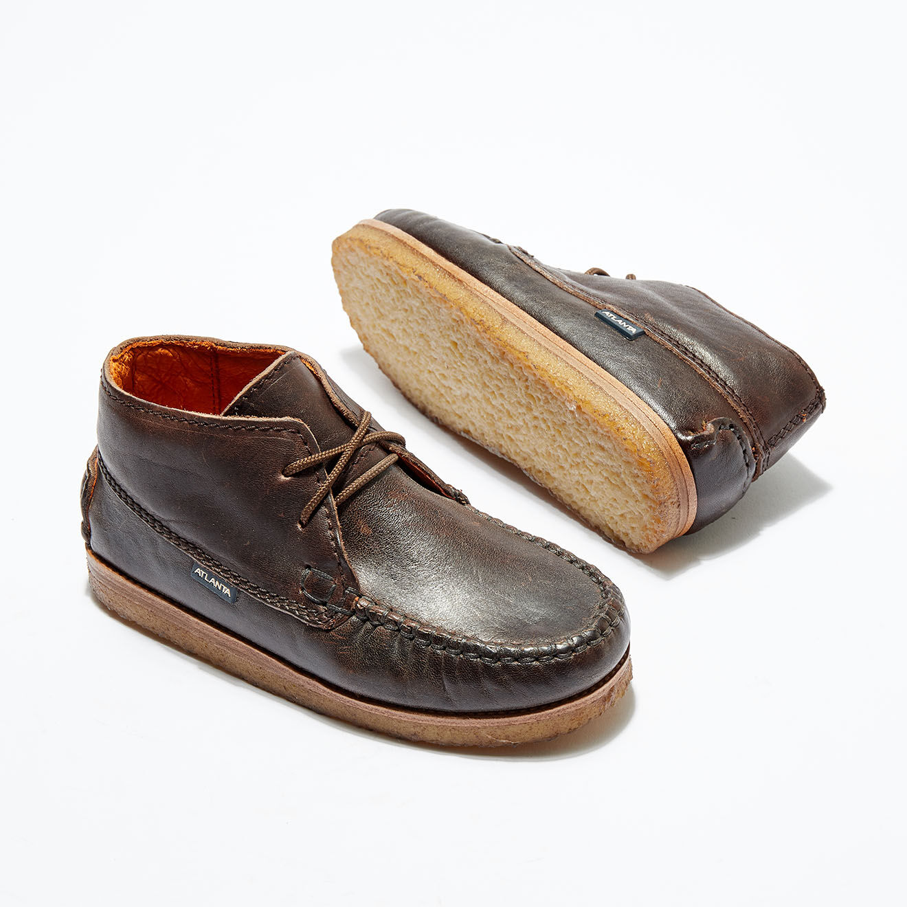 Atlanta Chaussures montantes en Cuir Rustic mokka