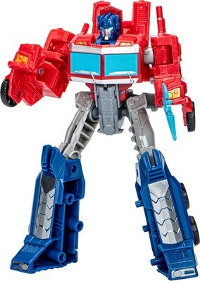 Transformers EarthSpark Optimus Prime-figur med Tilhenger