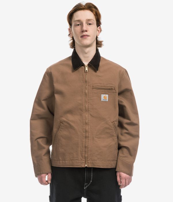 Carhartt WIP Detroit Organic Dearborn Jacke (hamilton brown tobacco rinsed) online kaufen | skatedeluxe