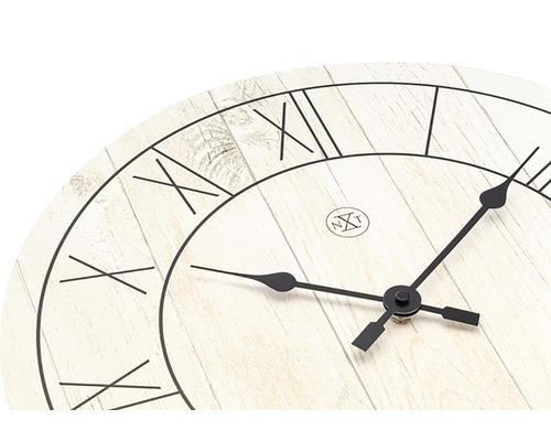 Paul wandklok, hout, wit, Ø 40 cm