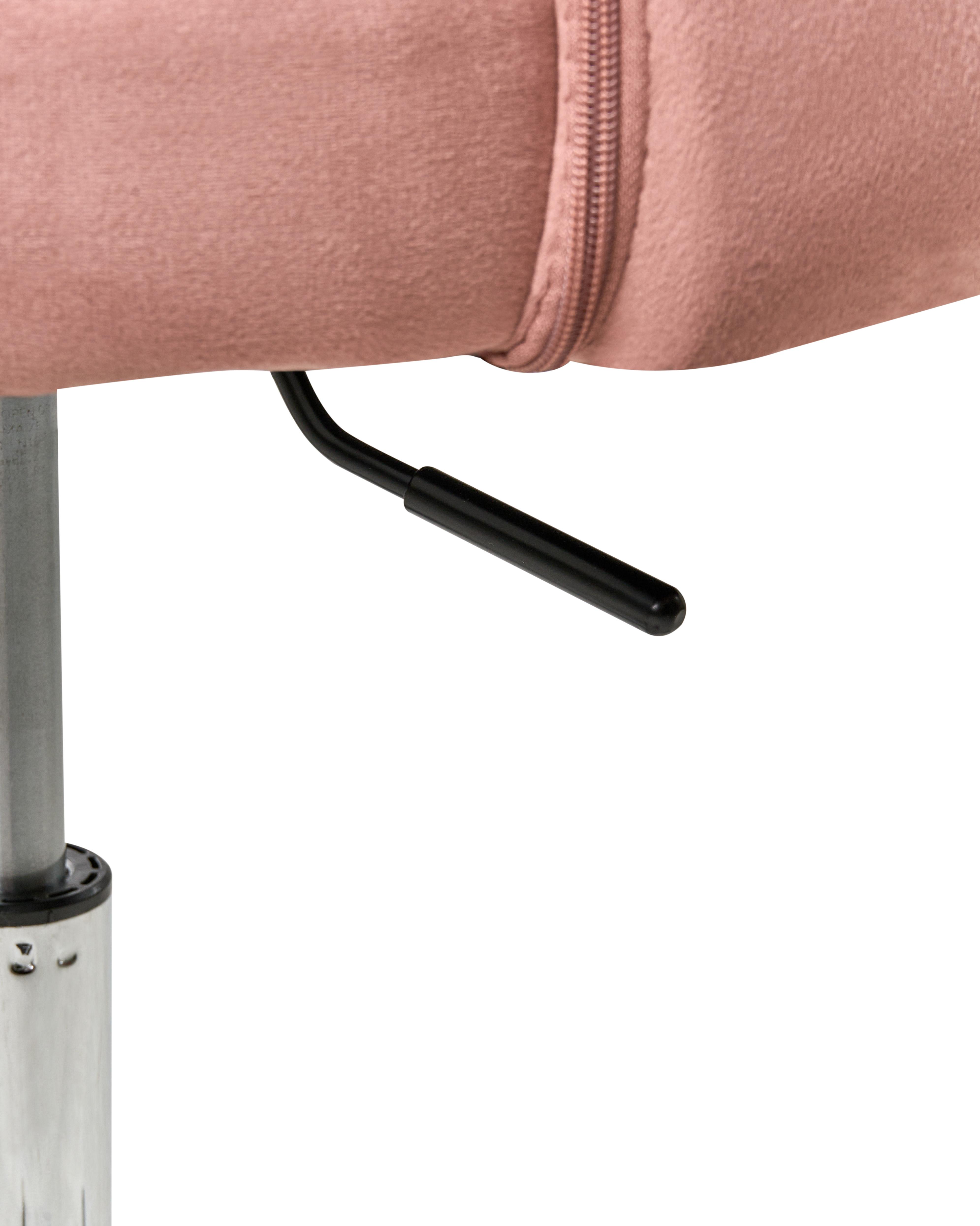 Bureaustoel KATONAH Fluweel Roze