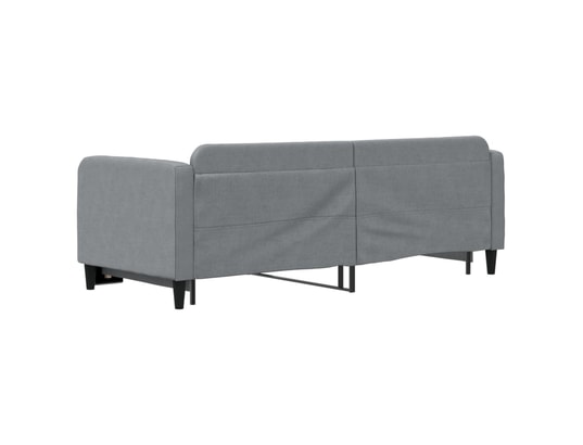 VIDAXL - Lit de jour avec lit gigogne gris clair 80x200 cm tissu