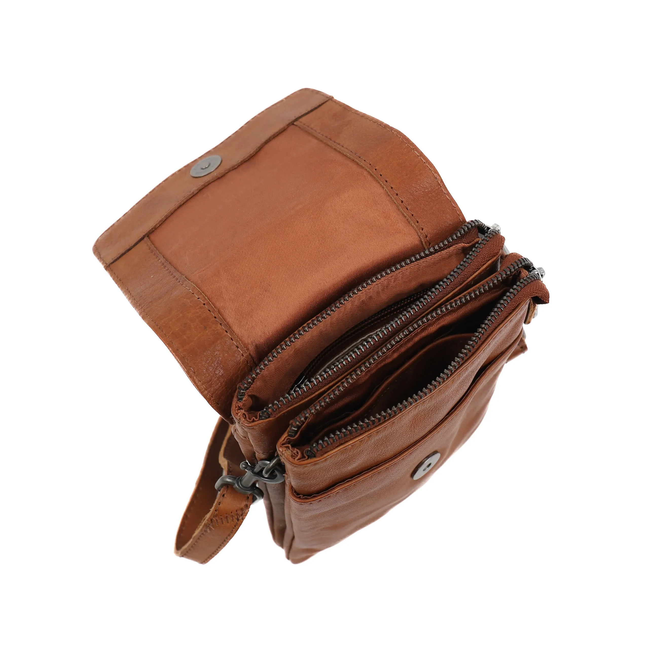 Bear Design Callisto Pelle Schoudertasje/ Telefoontasje Daisy Cognac CP 2791