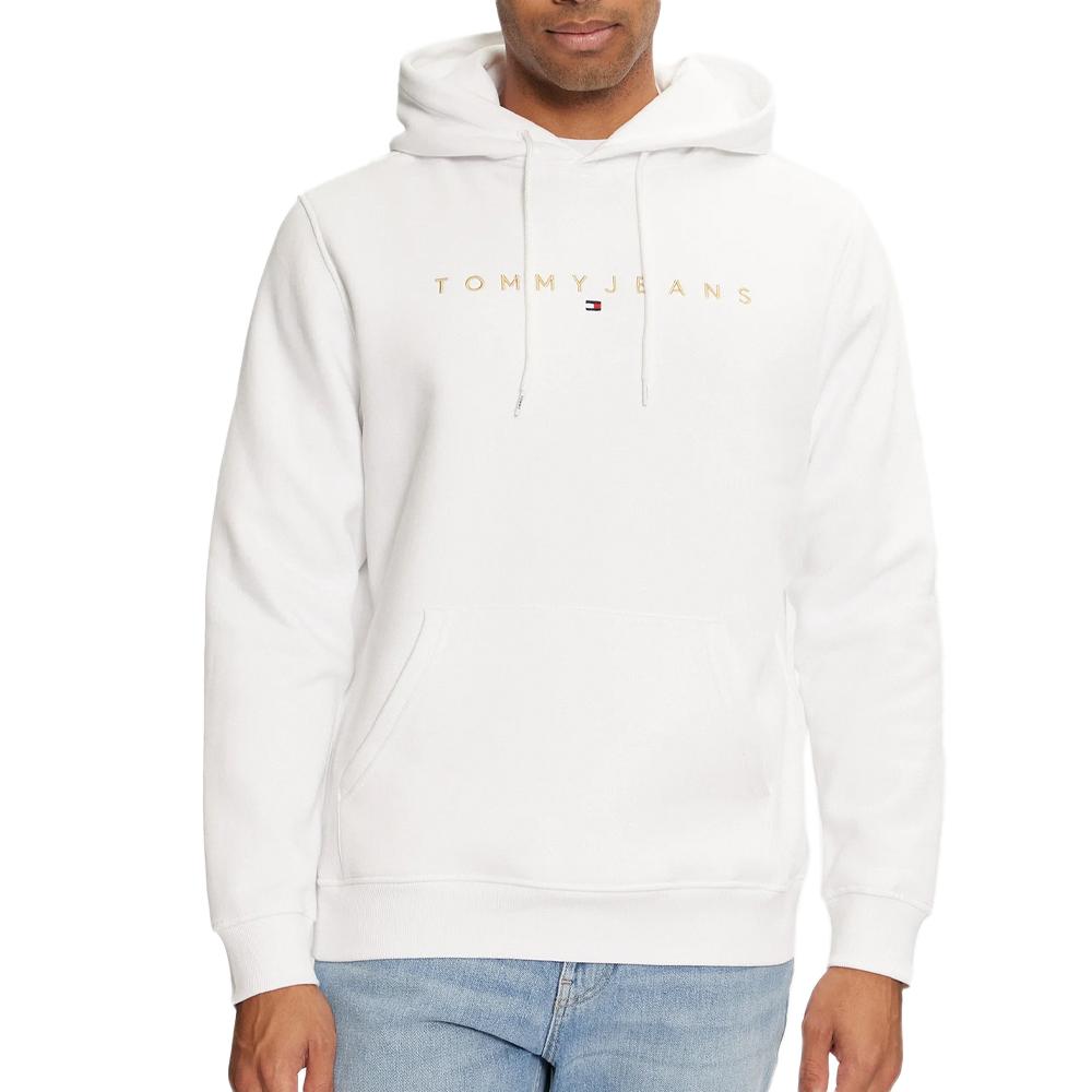 Tommy Hilfiger Sweat à Capuche Blanc Homme Tommy Hilfiger Linear Gold