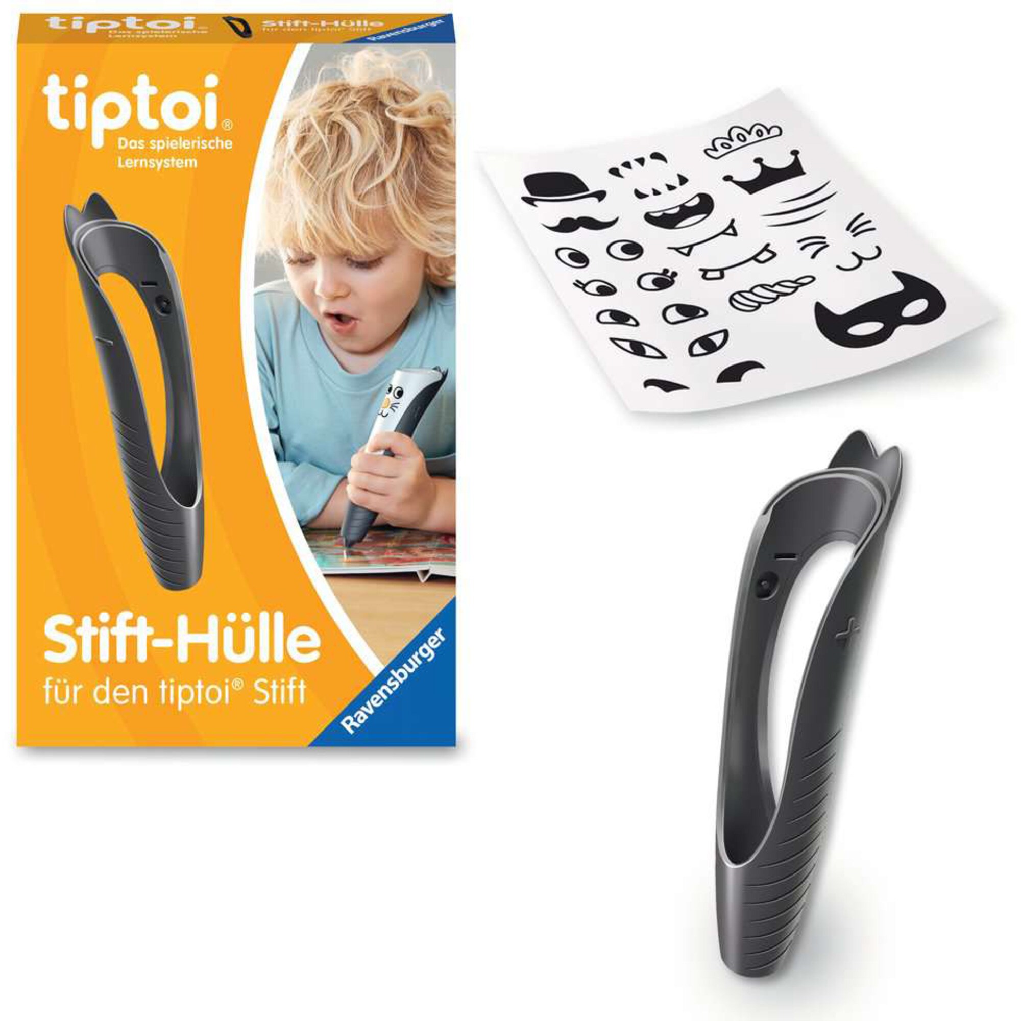 Ravensburger Schutzhülle tiptoi Stift-Hülle zum Wechseln in schwarz