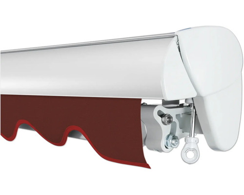 SOLUNA Semi-Cassette Luifel Classic 2.5x1.5 Doek Design S2209 Frame E6EV1 Zilver Geanodiseerd Aandrijving Rechts Inclusief Slinger