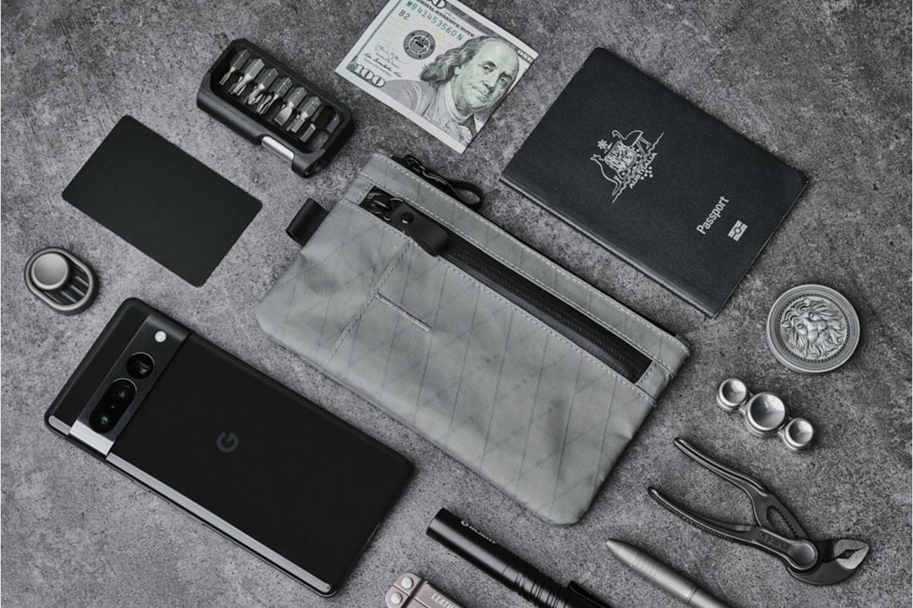 Alpaka Gear Zip Clutch AE001040203 Slate Grey, X-Pac VX21, tech-organizer en portemonnee